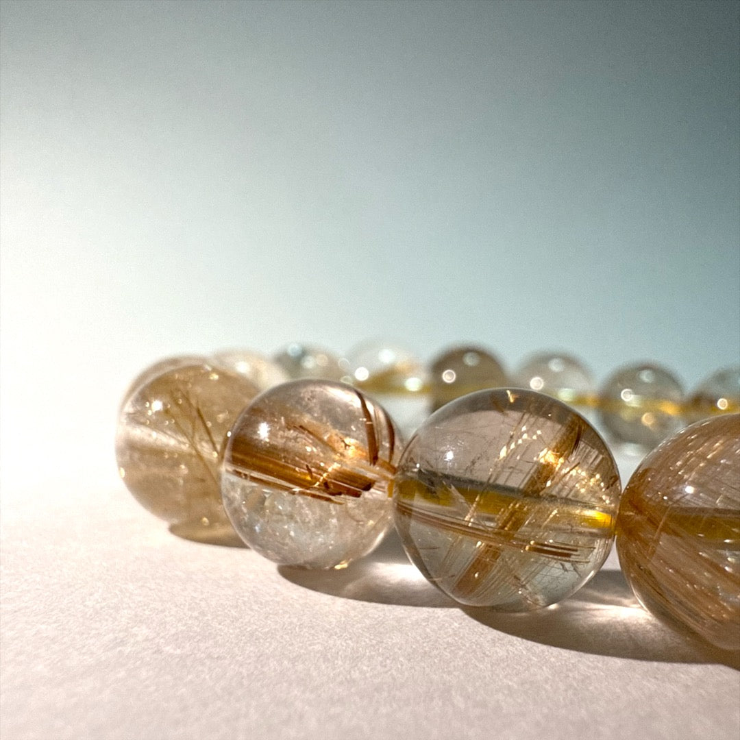 【煌めく金針】ルチルクォーツブレスレット