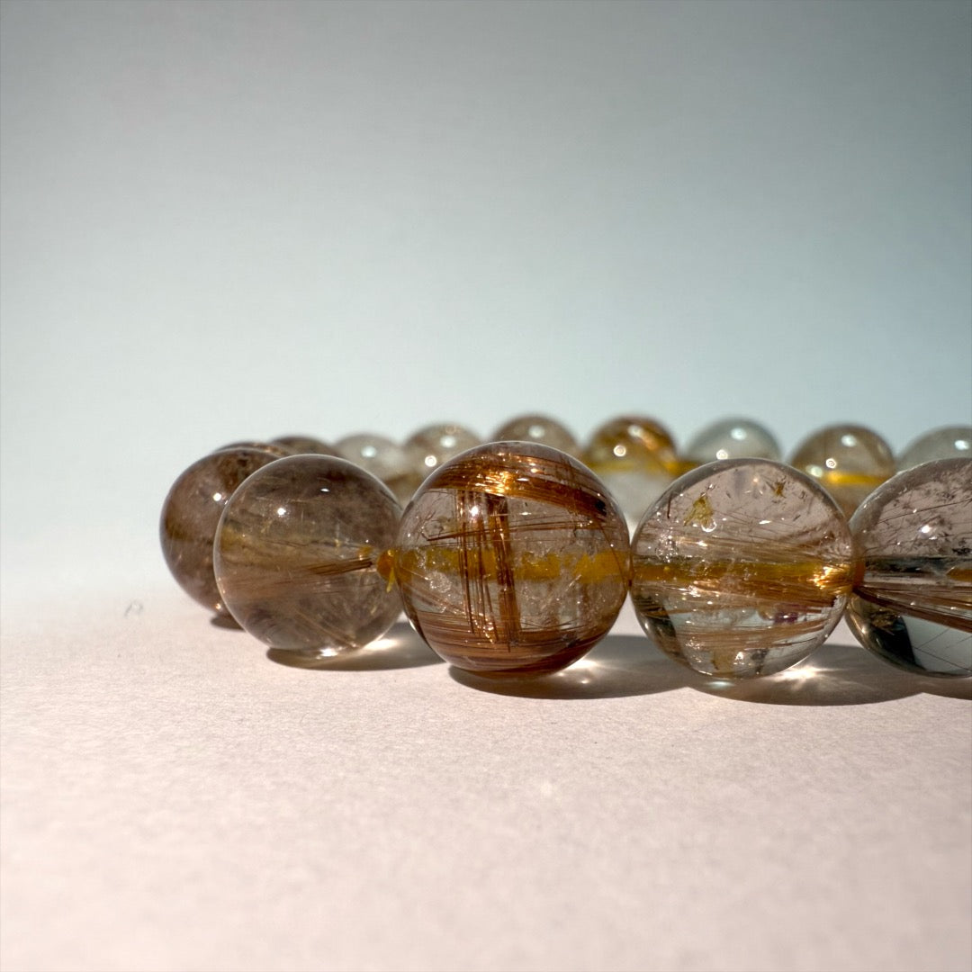 【煌めく金針】ルチルクォーツブレスレット