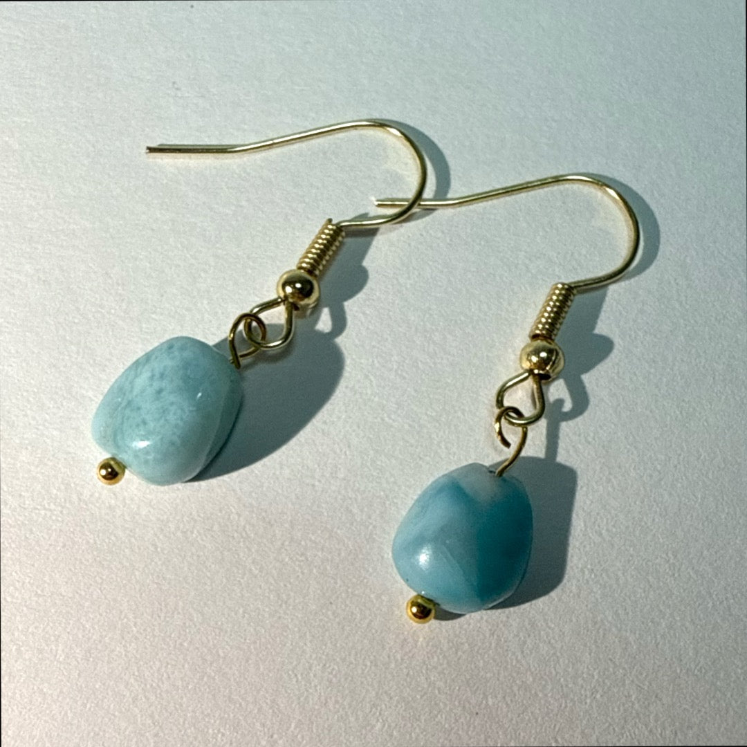 【癒しの海】ラリマーピアス