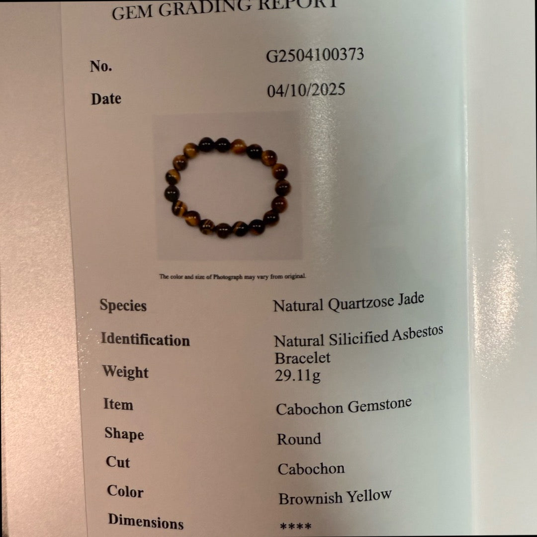 【覇の眼光】タイガーアイブレスレット