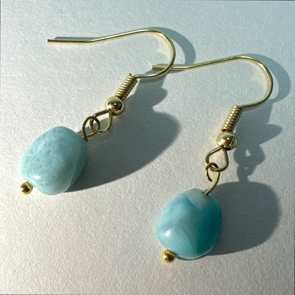 【癒しの海】ラリマーピアス